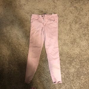 American Eagle Light Pink Skinny Jeans